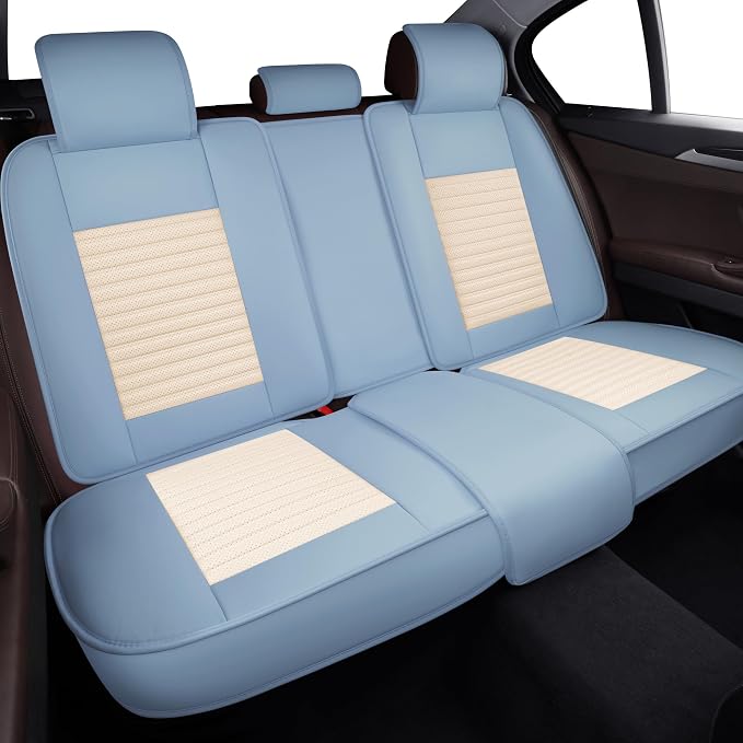 LINGVIDO Car Seat Covers, Breathable and Waterproof Faux Leather Automotive - Image 5