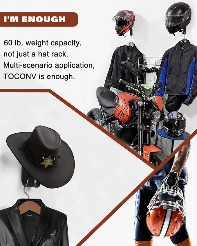 2 Pack Motorcycle Helmet Holder - Image 5
