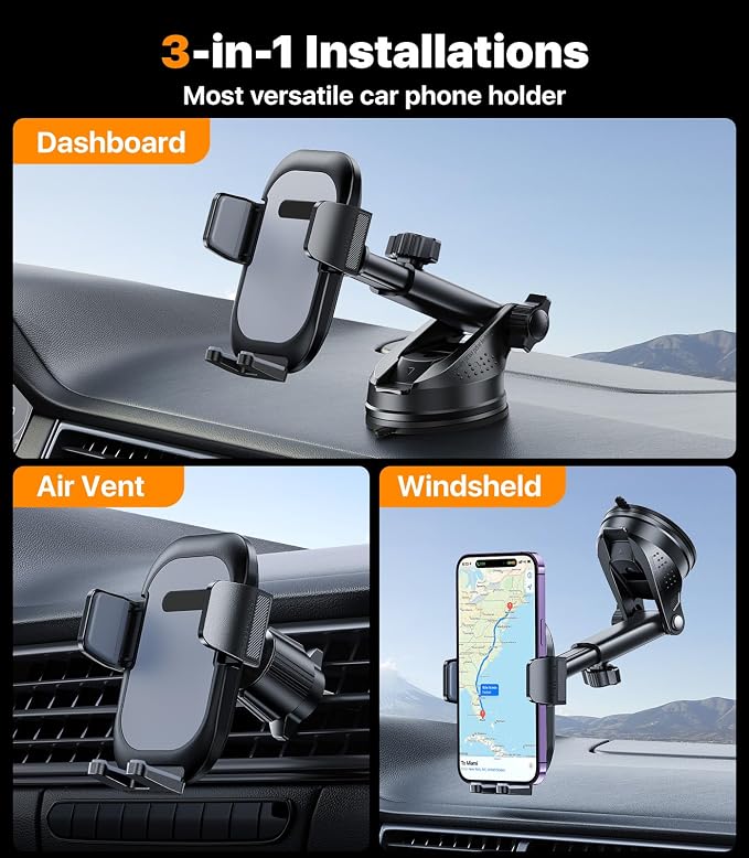 Ultra Stable Phone Holders for Your Car Universal Car Phone Holder Mount Long - Image 2