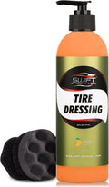 Swift Tire Dressing Combo w/Tire Applicator – Long Lasting High-Gloss Tire by Swift+Auto+Care