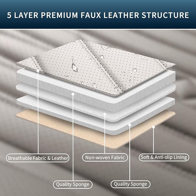 Car Seat Covers Full Set, Leather Seat Covers - Image 4