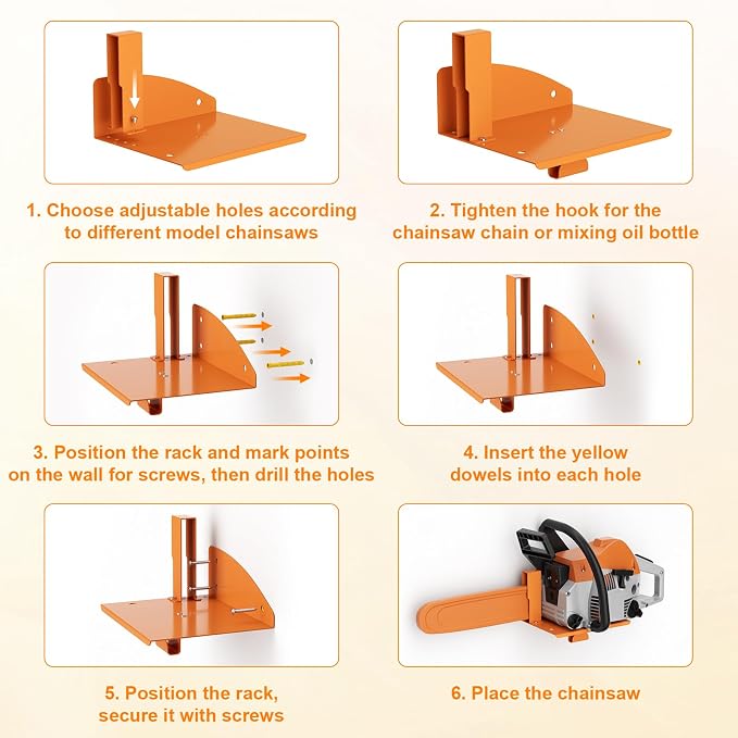 Chainsaw Holder, Chainsaw Wall Mount - Image 6