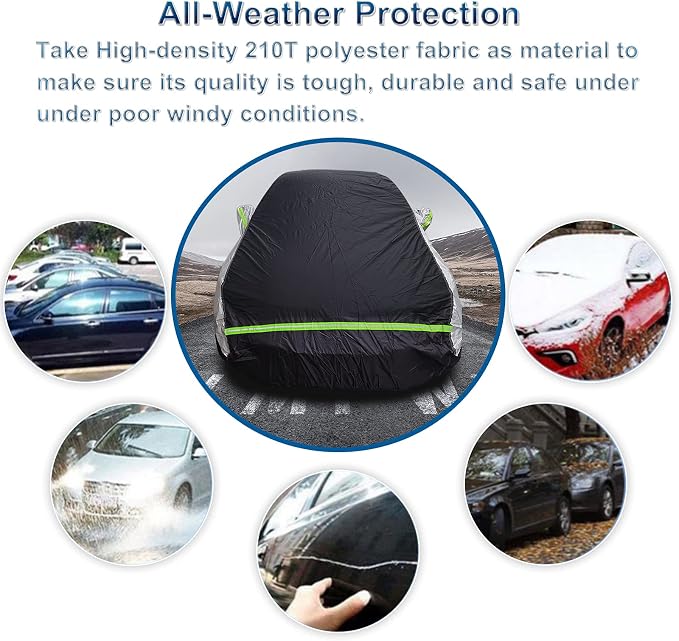 Universal Sedan Car Cover Fit for Toyota Corolla, Honda Civic, Nissan Sentra - Image 8