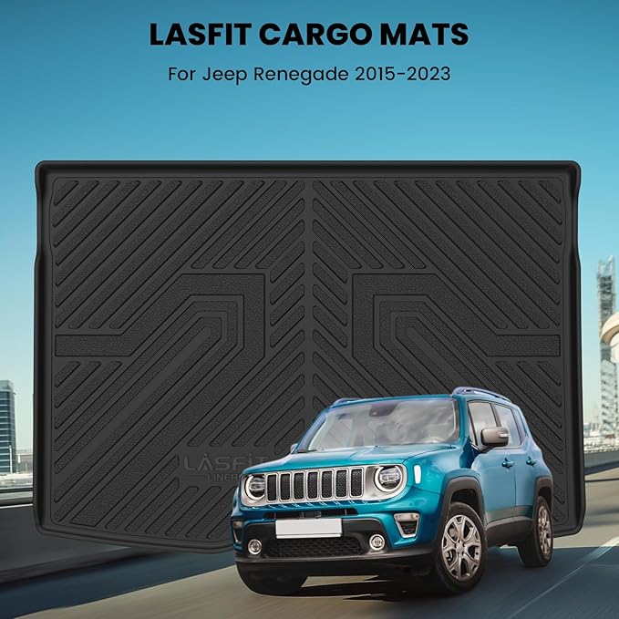 LASFIT Cargo Mat for Jeep Renegade 2015-2023 Upper Position, All Weather TPE - Image 2