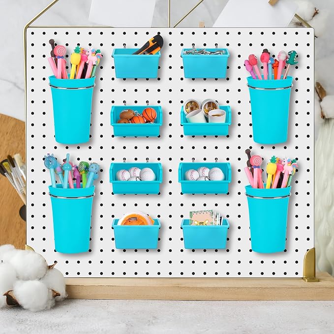 Yookeer 20 Pcs Pegboard Bins and Cups - Image 5