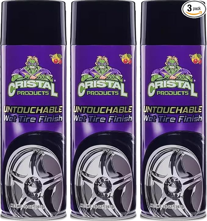 Untouchable Tire Shine Spray – Long-Lasting Wet Tire Finish by CristalProducts