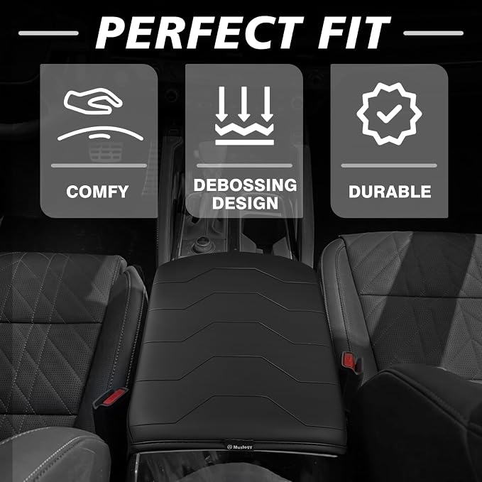 Muslogy Center Console Armrest Cover Compatible - Image 5