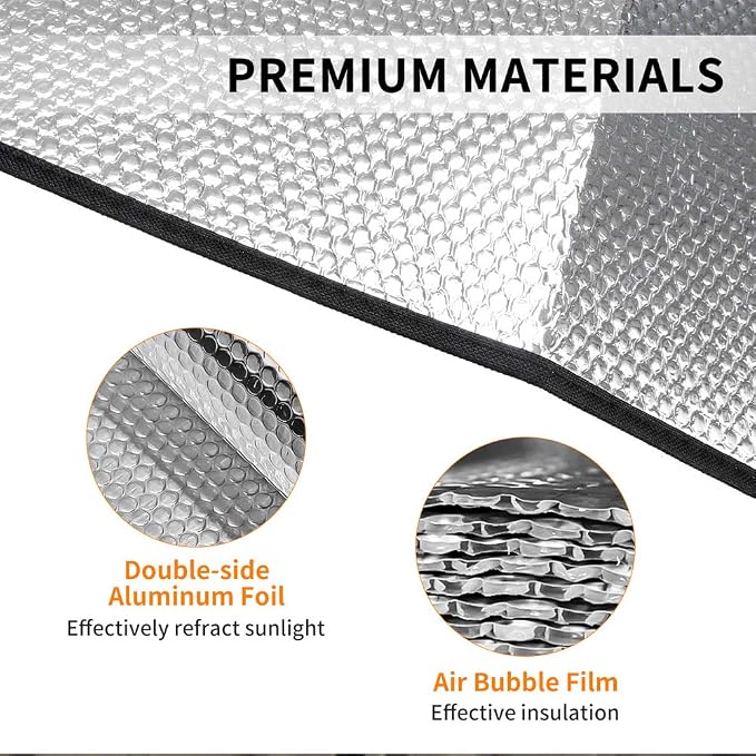 Big Ant Windshield Sun Shade UV Rays Sun Visor Shade, Auto Front Windshield - Image 6