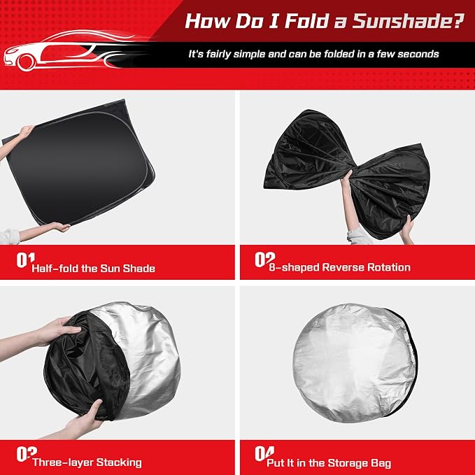 ARISMOTOR Windshield Sun Shade for Kia Carnival 2022-2025 2026, Custom Fit - Image 4