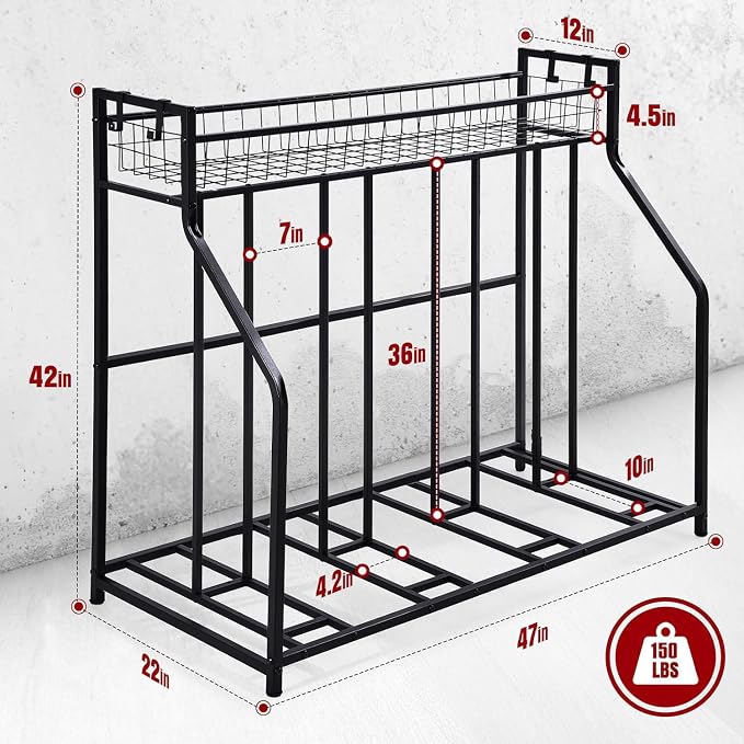 HEALTH LINE PRODUCT 4 Bike Stand, Indoor Bike Storage, Bicycle Rack - Image 5