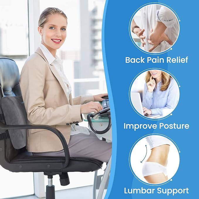 Lumbar Support Pillow for Office Chair Back Support Lumbar Pillow for Car - Image 5