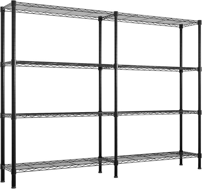 VINGLI 58" W Storage Shelves 1220LBS Heavy Duty Metal Shelving, Upgraded 4 Tier - Image 8