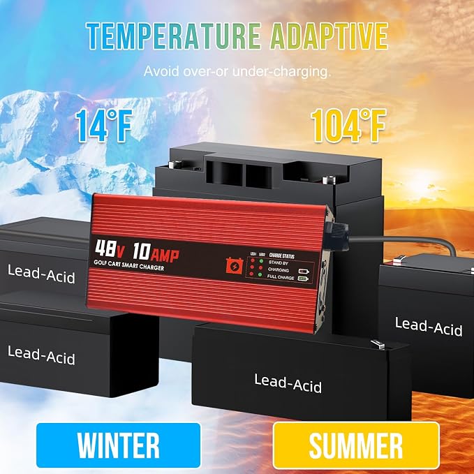 48V 10AMP Club Car Golf Cart Battery Charger - Image 6