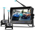 Hodozzy Wireless Backup Camera Digital System Kit, 9 Inch Dual Split Screen by Hodozzy