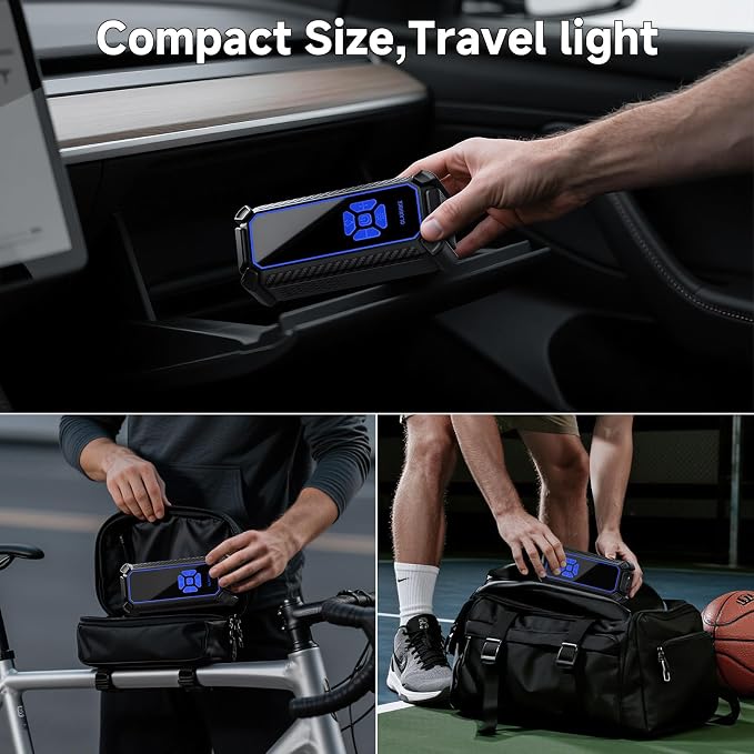 OlarHike Cordless Tire Inflator Portable Air Compressor, Quick Inflation - Image 5