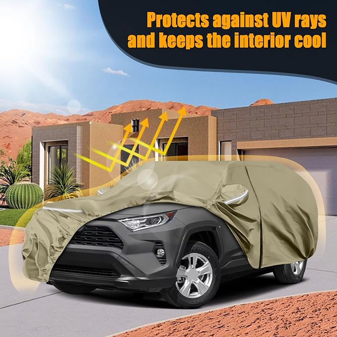 Waterproof Car Covers Replace for 2013-2025 Toyota RAV4, Windproof Bands for - Image 7