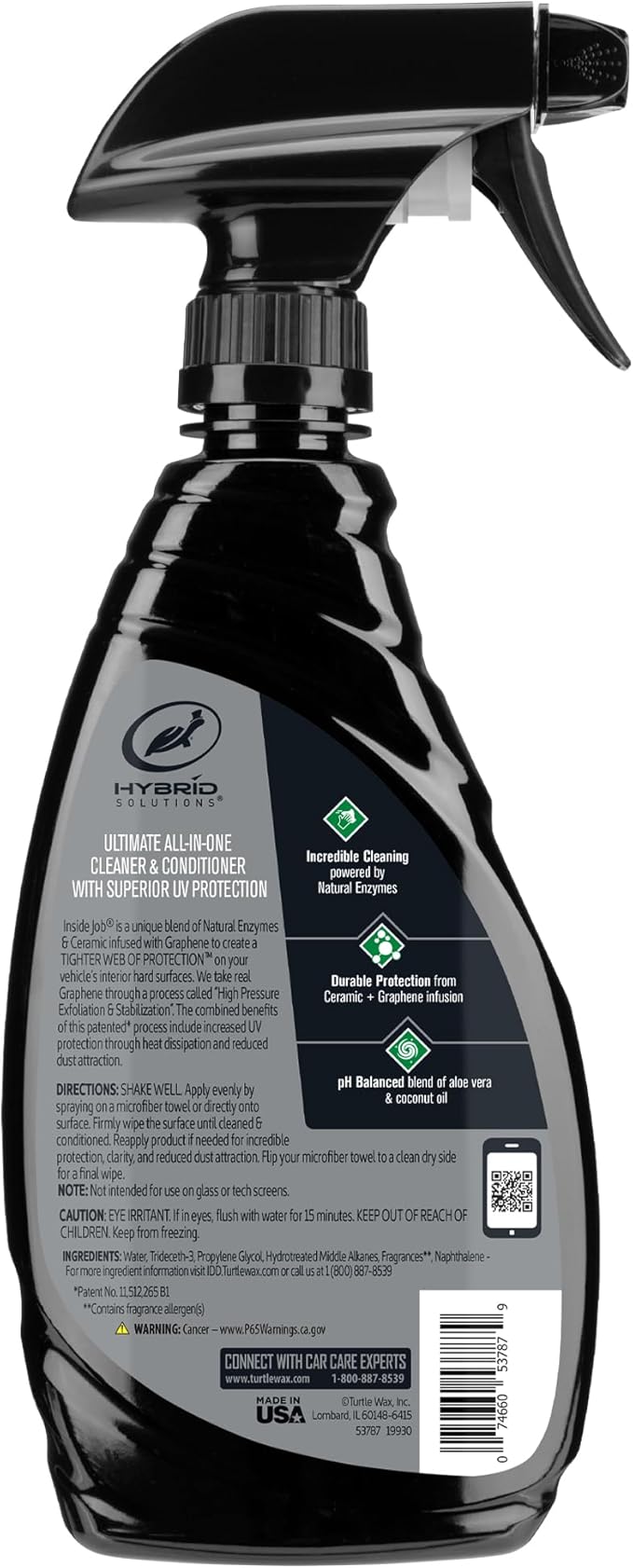 Turtle Wax 53787 Hybrid Solutions Ceramic Graphene Inside Job, Interior Car - Image 7