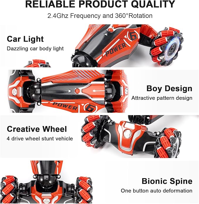 Gesture Sensing RC Stunt car, 4WD Drive Watch Remote-Controlled Vehicle - Image 7