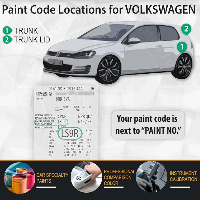 LC9X/2T Deep Black Pearl Car Touch Up Paint - Image 6