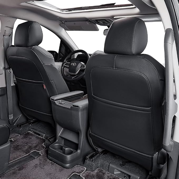 EKR Sienna Seat Covers for 2011-2020 Toyota Sienna L, 7 Seats, 2nd Row Captain - Image 3
