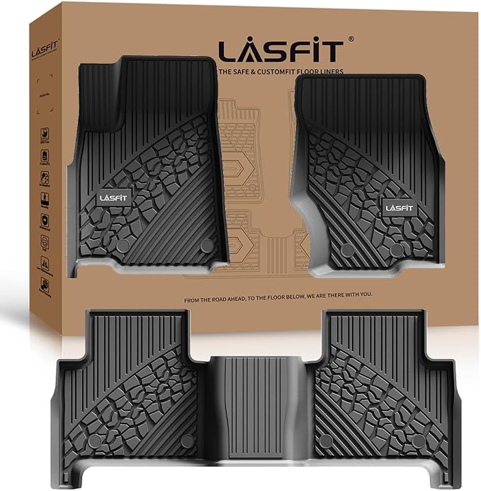 LASFIT Floor Mats for Jeep Grand Cherokee 2022-2025 5-Seat All Weather TPE by LASFIT