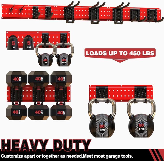 Garage Tool Organizer Wall Mount 49.5inch - Image 3
