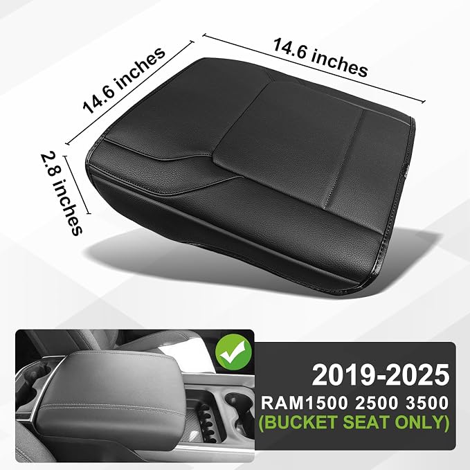 Muslogy Center Console Armrest Cover Compatible - Image 3