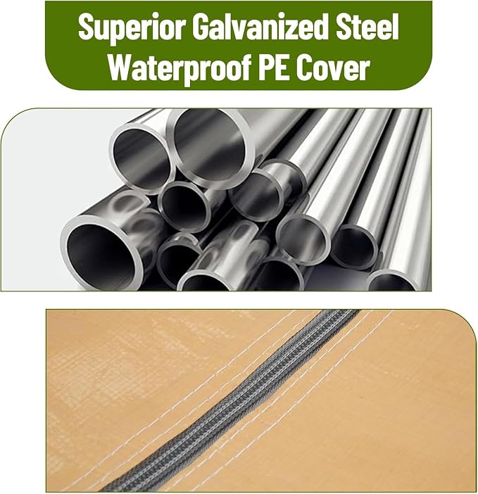 10x20 Ft. Metal Carport Garage - Image 4