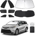 TINGLU Window Shades for Toyota Sienna 2021-2025 Accessorie Car Side Full by TINGLU