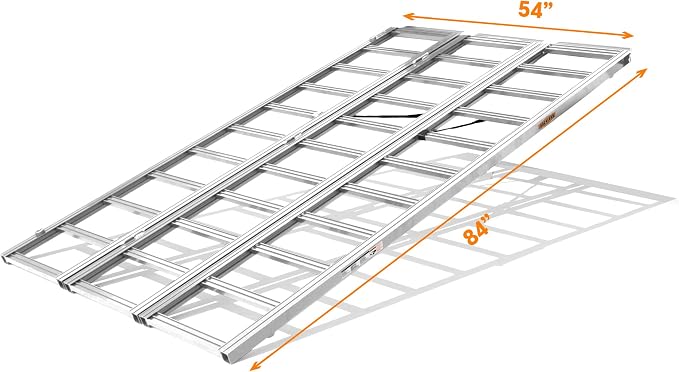 Rockland Tri-Fold Aluminum Loading Ramp, 1500 LBS Loading Capacity, Portable - Image 8