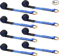 8Pack 2'' X 8ft Tow Truck Straps Lasso Wheel Lift Straps Lasso Tow Strap by Wowangce
