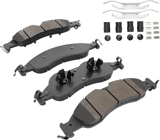 Premium Semi-Metallic Front Brake Pads Compatible - Image 2
