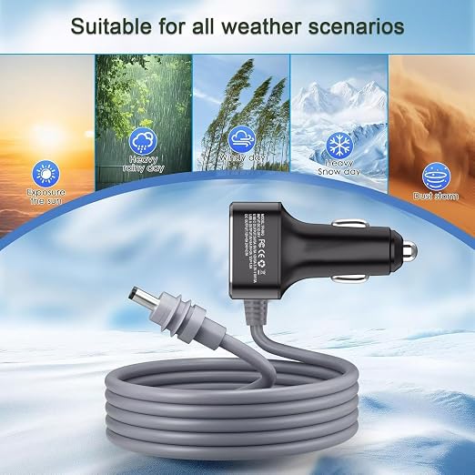 3 in 1 Car Power Cable for Starlink Mini Cigarette Lighter Adapter, Car Charger - Image 5