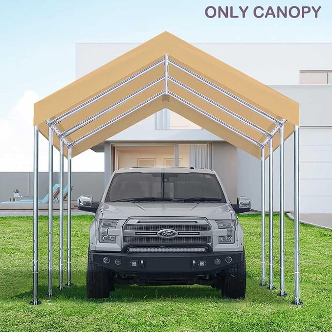 12'x20' Upgraded Carport Replacement Top Canopy Cover - Image 7