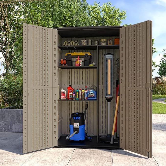 HOMSPARK Storage Shed Weather Resistance, Horizontal Storage Shed - Image 7