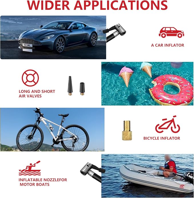 Tire Inflator 20V Cordless Mini Air Compressor DC 12V Portable Handheld Car Air - Image 6