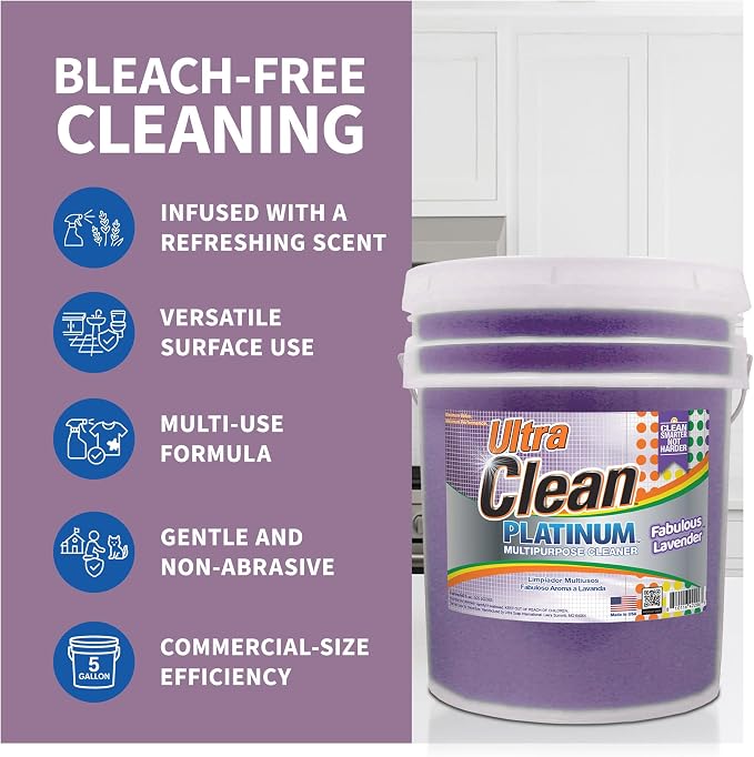 Ultra Clean Platinum Multipurpose Cleaner, Non-Abrasive and Bleach-Free - Image 3