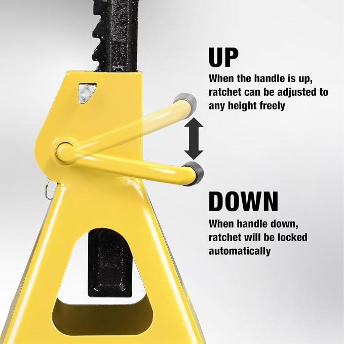 YELLOW JACKET 2 Ton Jack Stands - Image 8