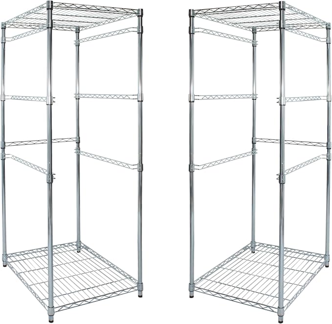 SafeRacks 2 Pack 5-Tier Steel Tote Rack by SafeRacks