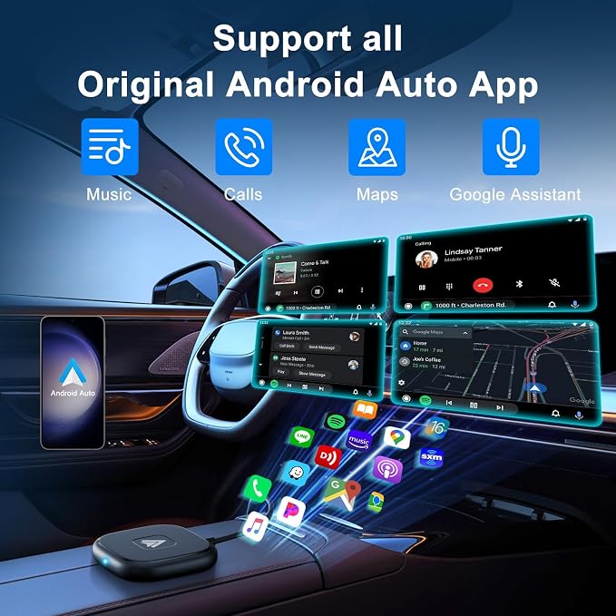 Android Auto Wireless Adapter for Wired Android Auto Cars Converts Wired to - Image 3