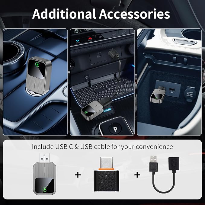 Wireless CarPlay Adapter-2025 Upgrade Built-in Wired CarPlay to Car Play - Image 6