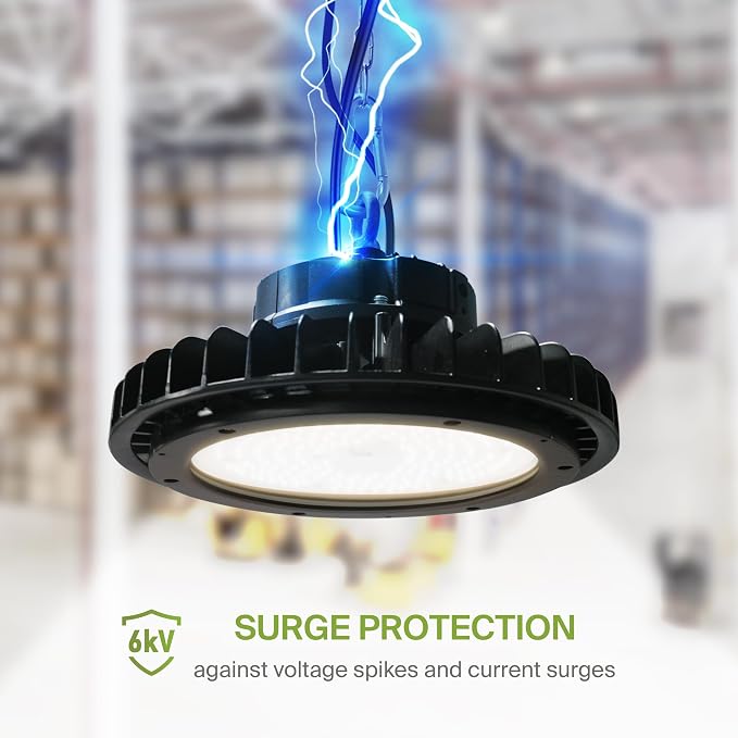 ASD LED High Bay UFO Light Fixture, Commercial Shop Lighting | Dimmable - Image 5