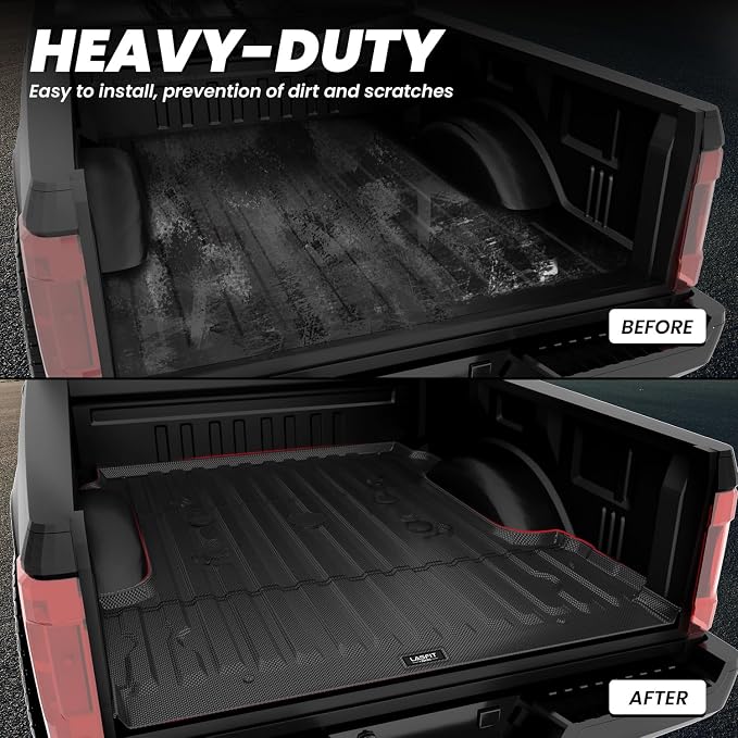 LASFIT Bed Mat 6.75ft for Ford F250 F350 F450 2017-2026 Super Duty 81.9" Truck - Image 4
