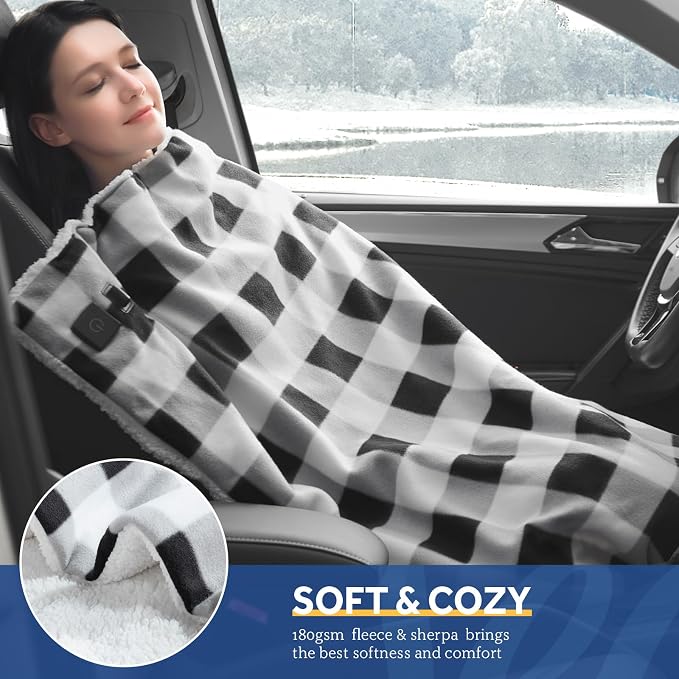 Sealy 12-Volt Heated Car Blanket, Portable Electric Blanket - Image 8
