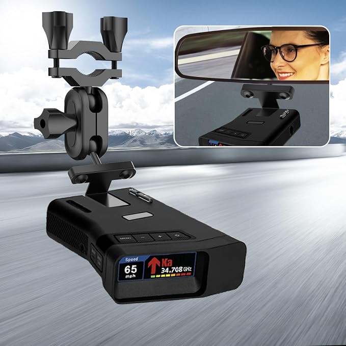 Car Rearview Mirror Radar Detector Mount, Suitable - Image 6