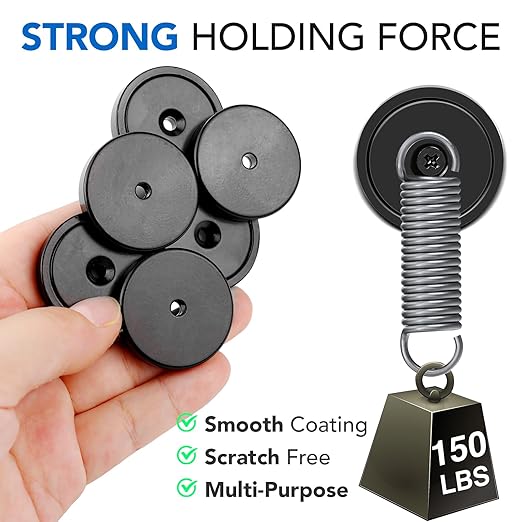 MIKEDE 10 Pack Strong Magnets Heavy Duty, 150LB Neodymium Cup Magnets - Image 2
