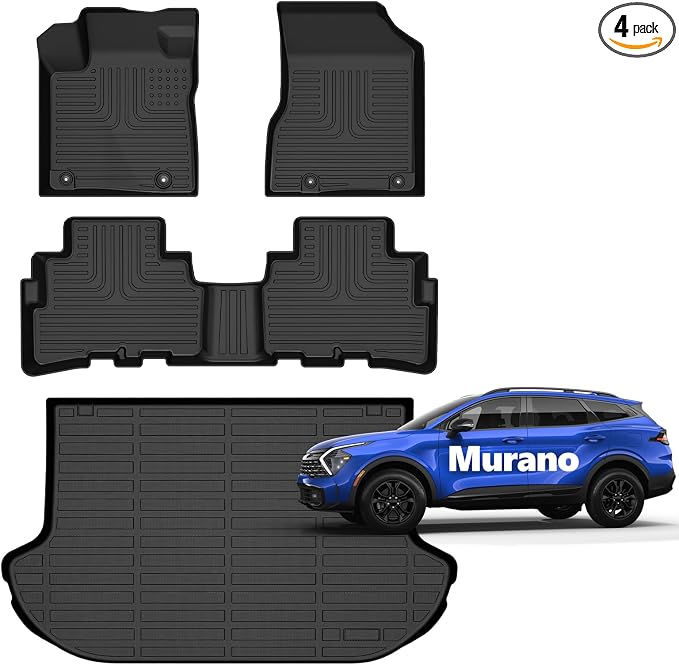 for Nissan Murano Floor Mats 2017.5 2018 2019 2020 2021 2022 2023 2024 Car Mats by Norand