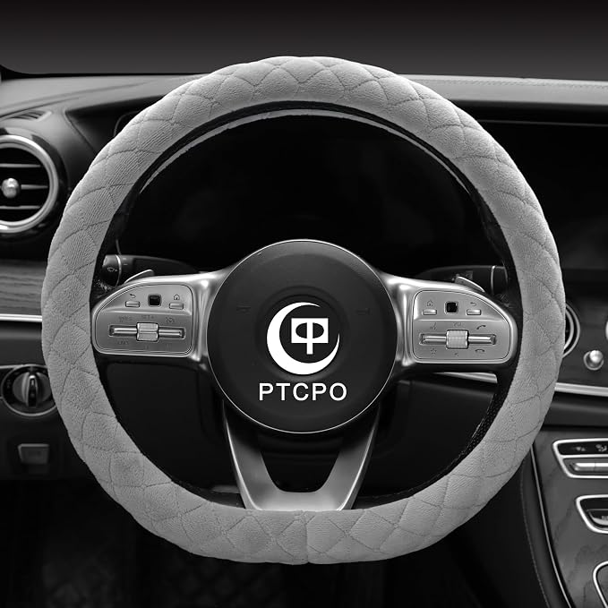 Soft Car Steering Wheel Cover for Sedan, Warm Luxury Velvet, Anti Slip by Unknown