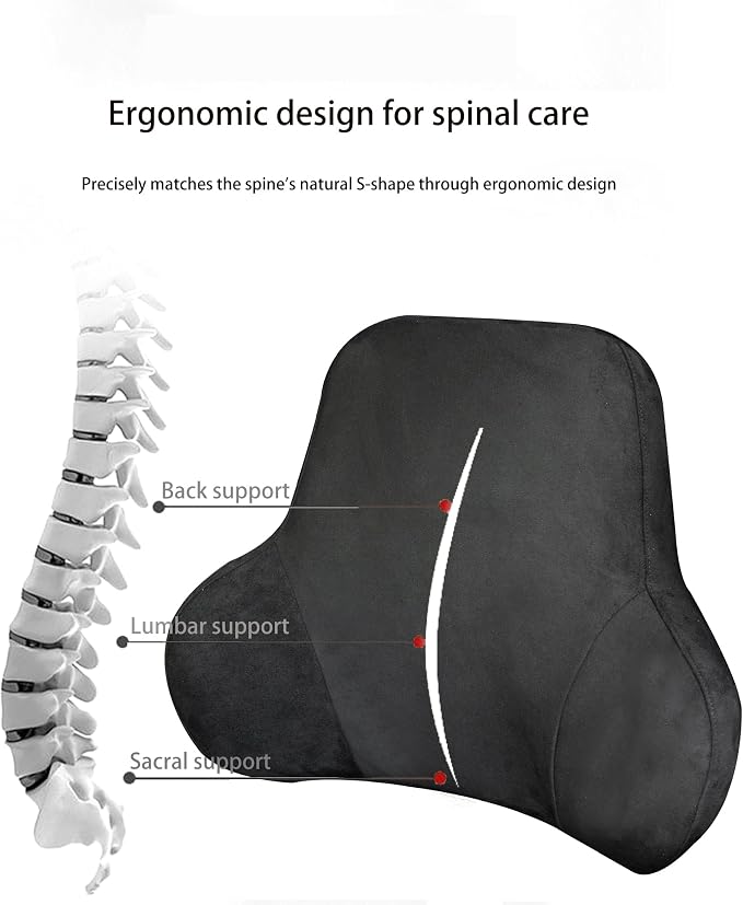 Soft Memory Foam Lumbar Support Pillow - Image 9