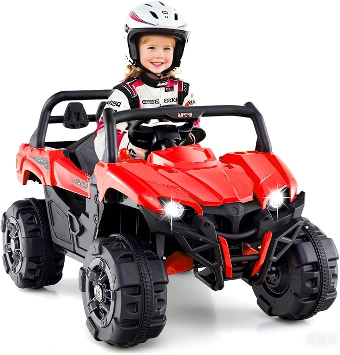 OLAKIDS 12V Ride on Car UTV, Battery Powered Off-Road Kids Electric Vehicles - Image 9